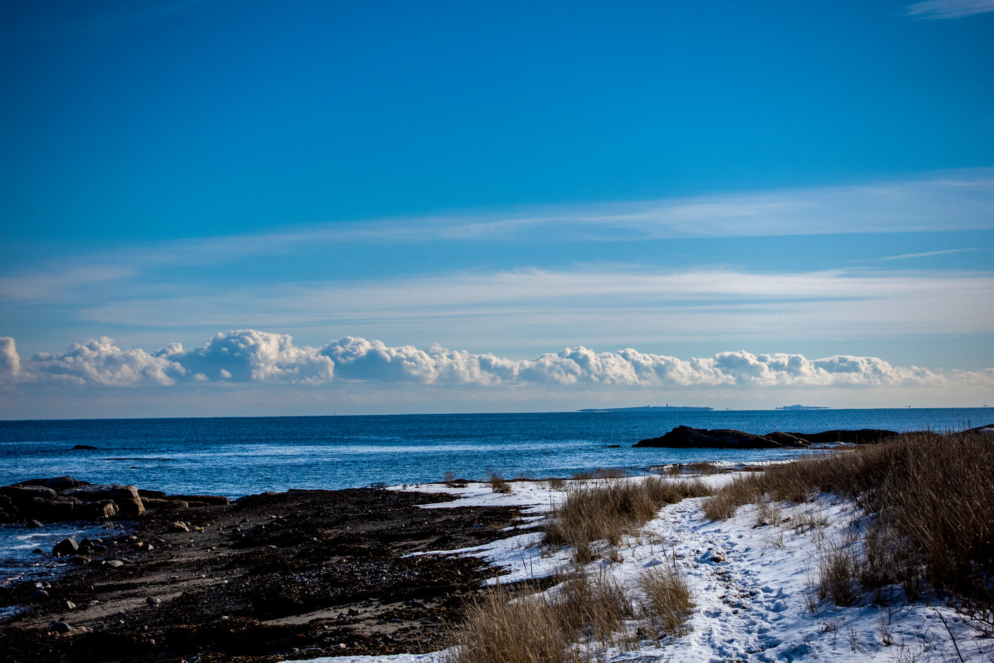 Dramatic Ocean Clouds & The Bluest Sky - Atlantic Beaches of New Hampshire