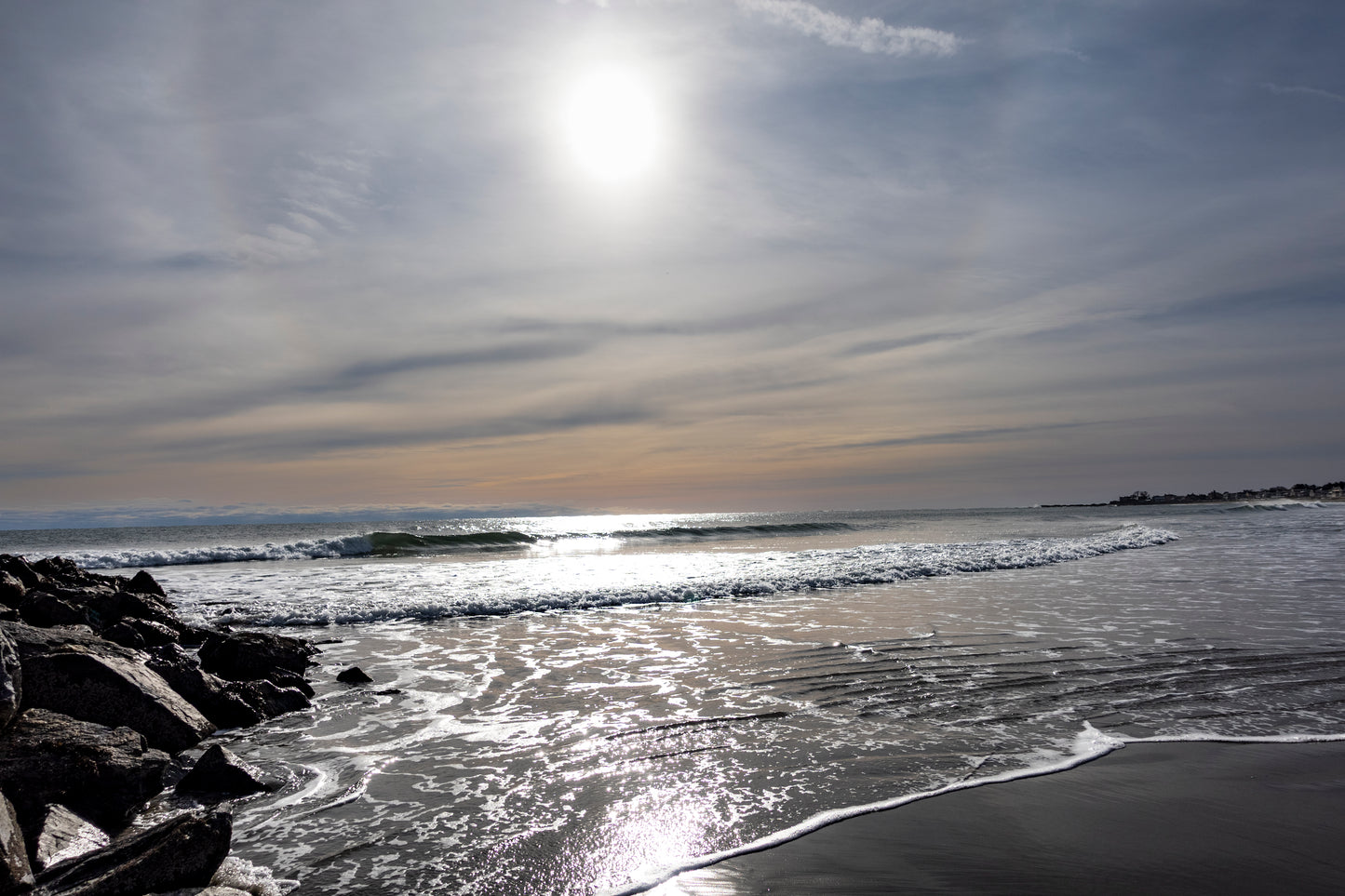 The Sun Reflects on the Ocean - Atlantic Beaches of New Hampshire