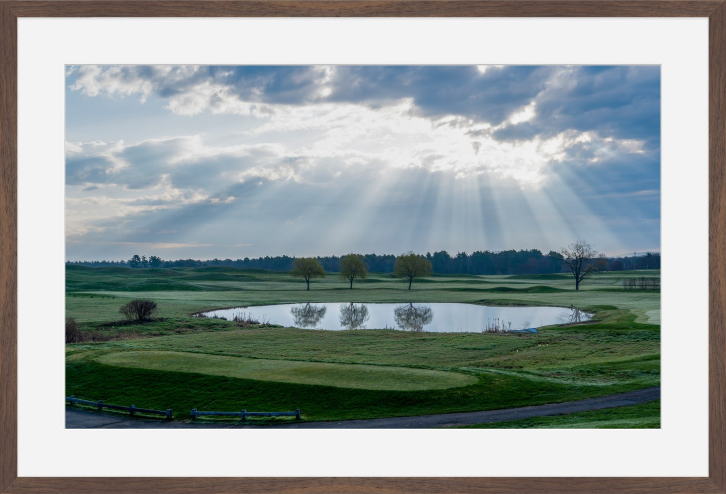 Willow Pond, New Hampshire - Framed
