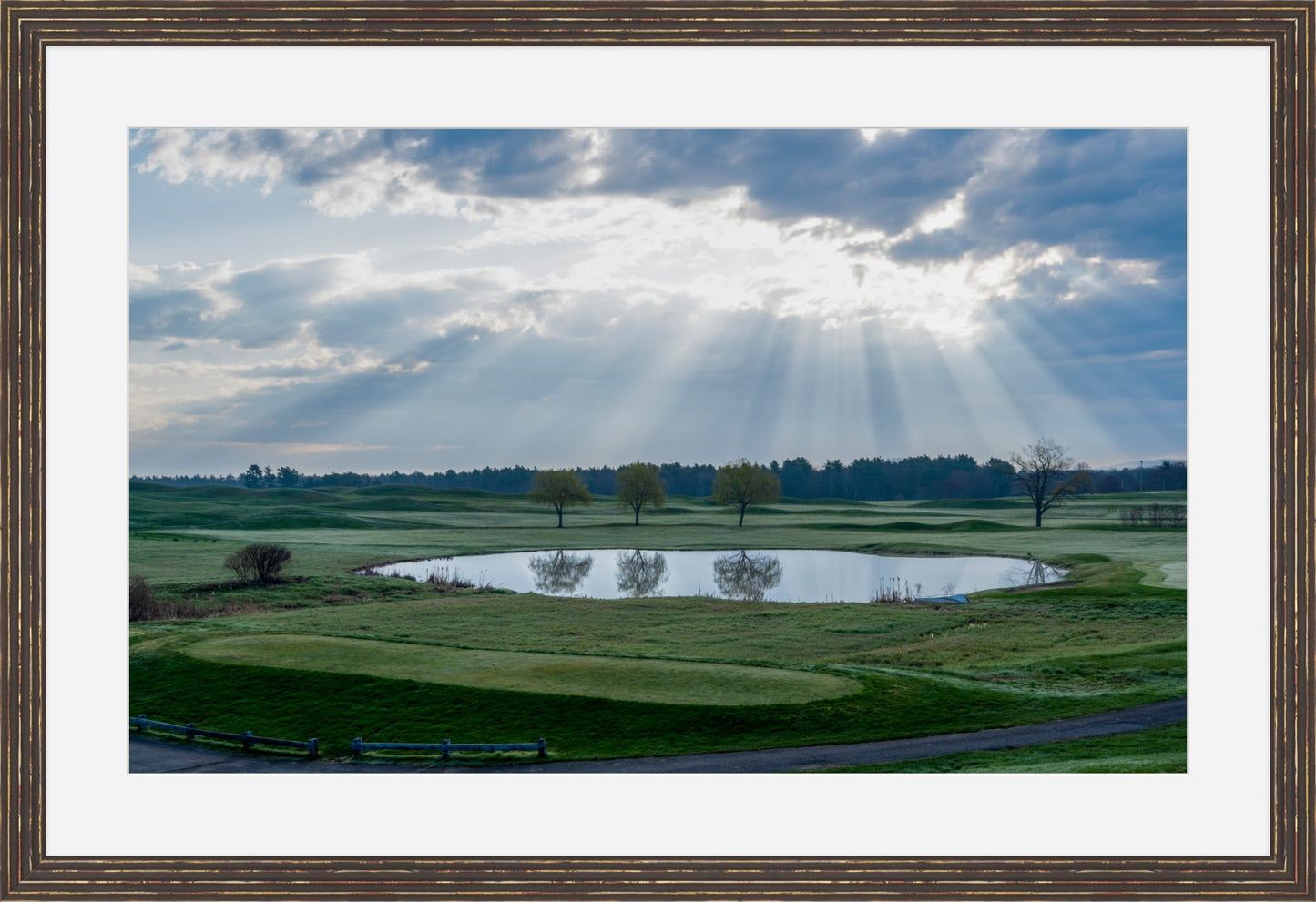 Willow Pond, New Hampshire - Framed