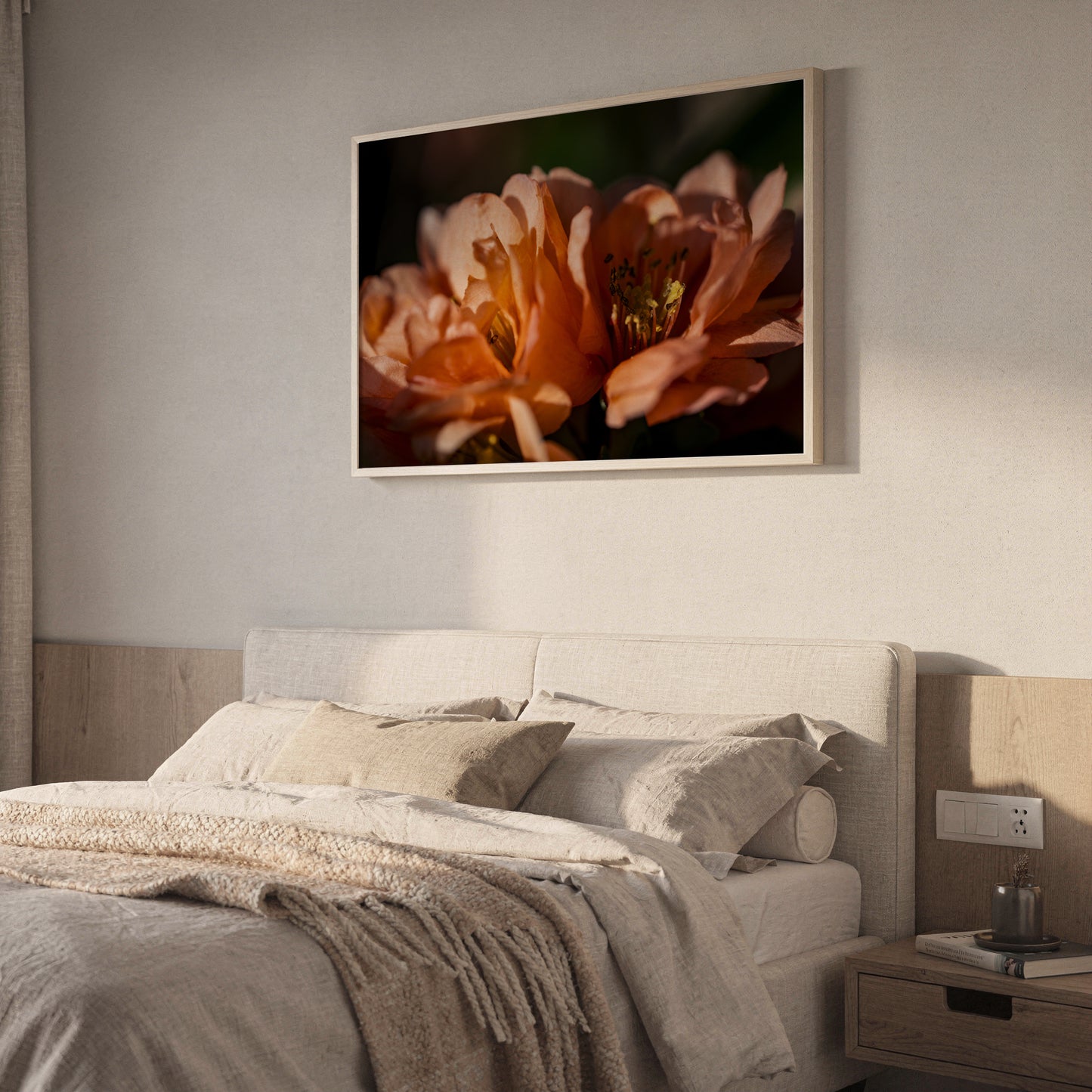 Blush Quince Blossoms | Cottage Garden Wall Art