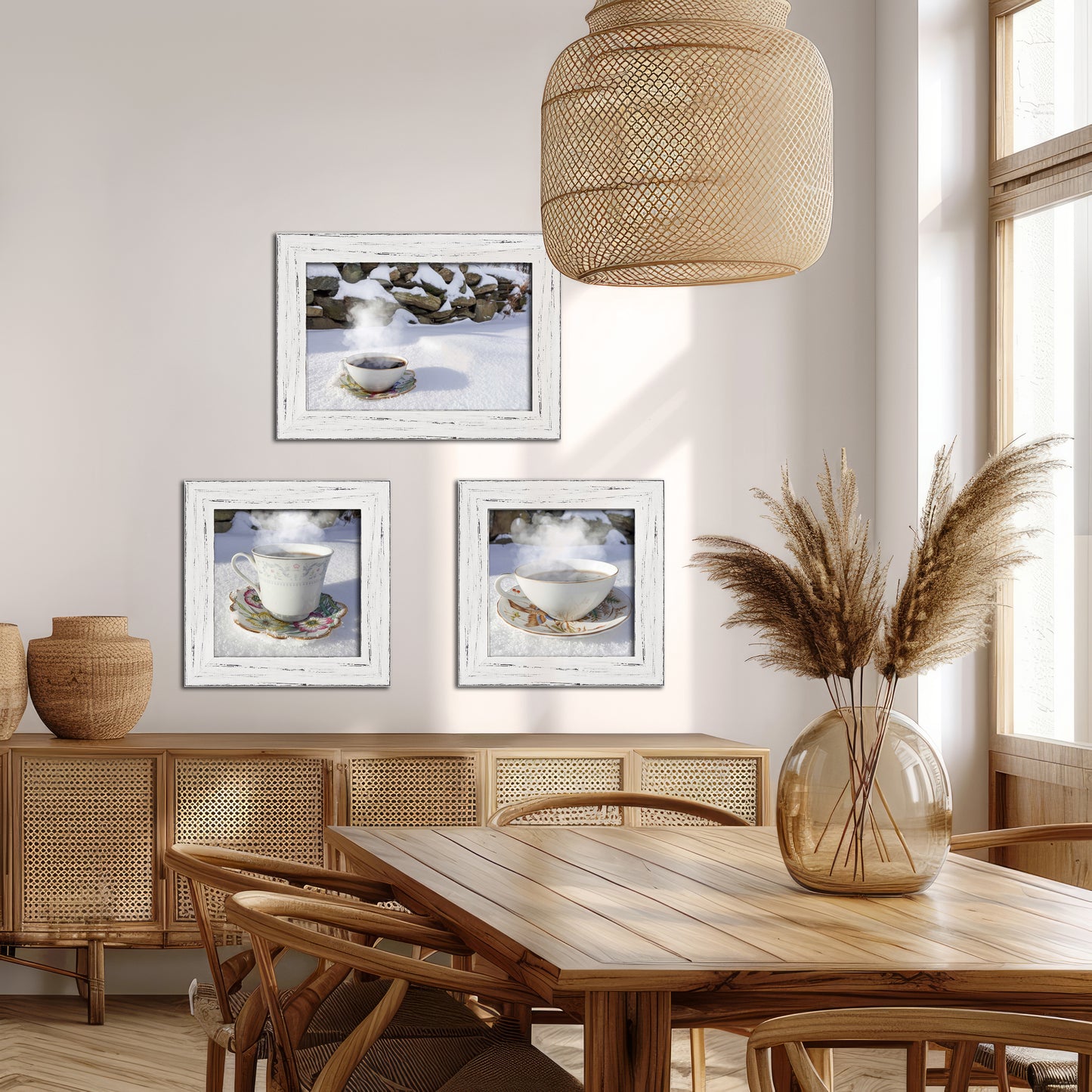 Tea For Three - Set of 3 Framed