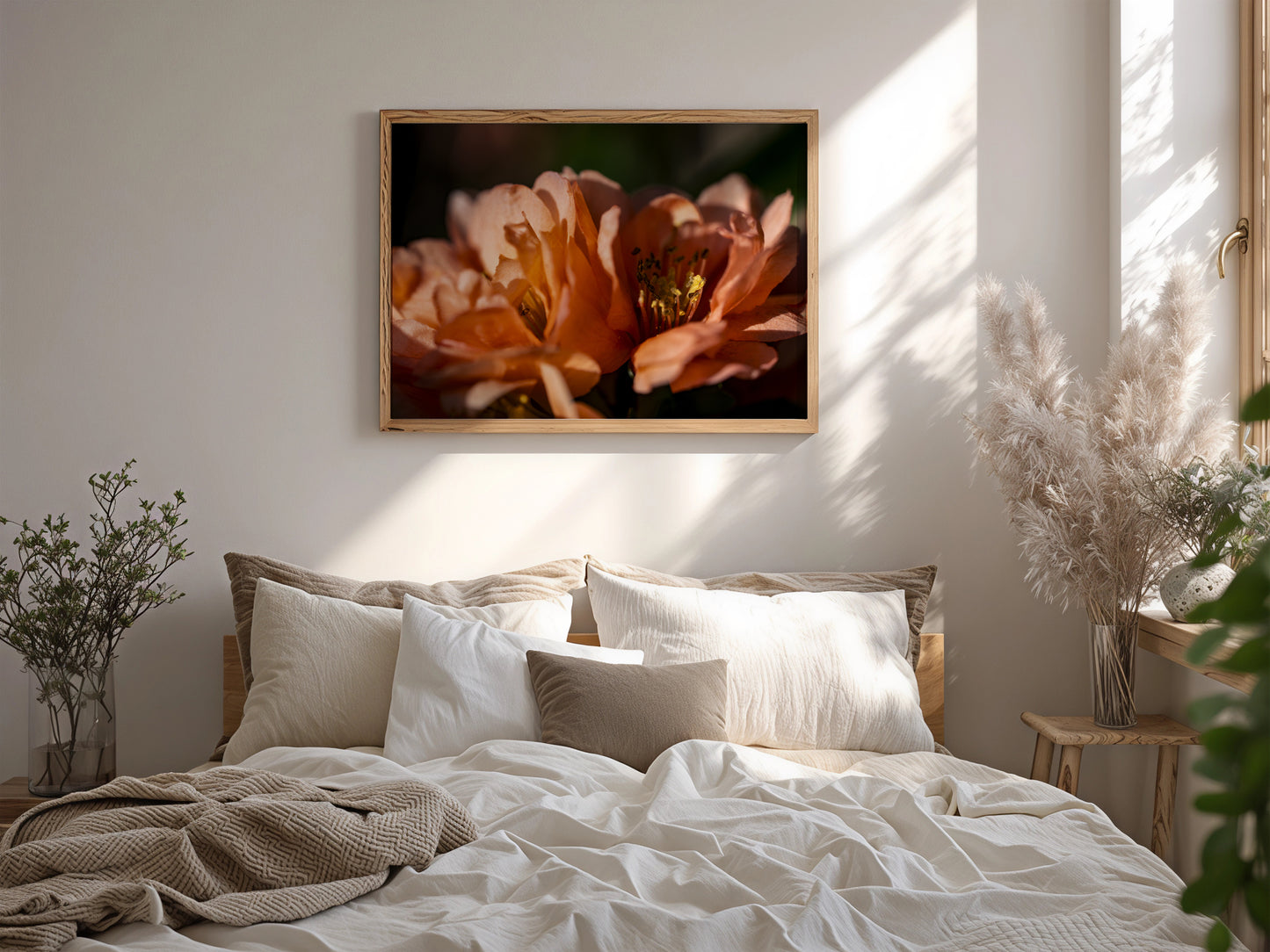 Blush Quince Blossoms | Cottage Garden Wall Art